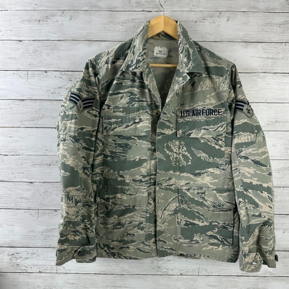 U.S. AIR FORCE OFFICIAL‎ Men's Camo Utility Jacket Uniform Size 38 XS Steps, inc